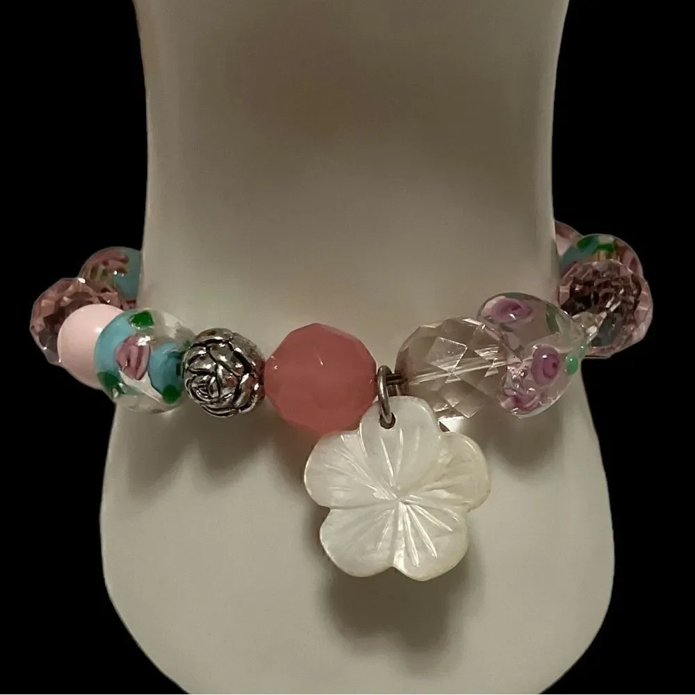 Venetian Glass Bracelet on hold for June 30 Jackie-Cameron